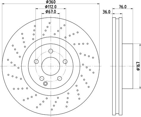 Mintex MDC1667 - Brake Disc autospares.lv