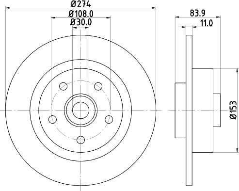 Mintex MDC1681 - Brake Disc autospares.lv