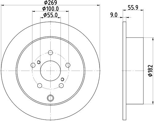 Mintex MDC1629 - Brake Disc autospares.lv