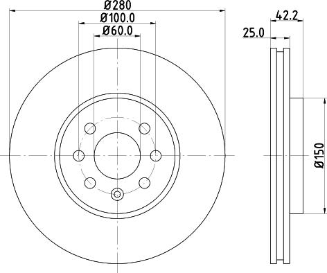 Mintex MDC1673 - Brake Disc autospares.lv