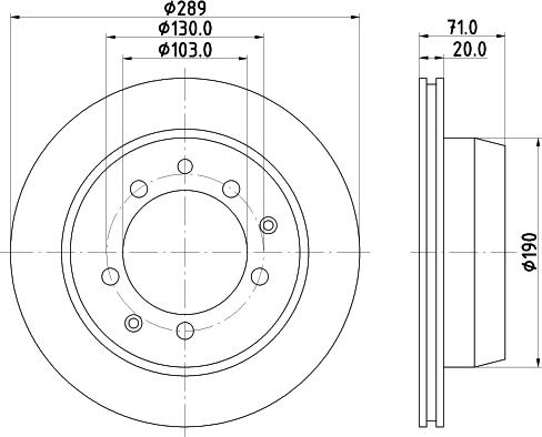 Mintex MDC1090 - Brake Disc autospares.lv