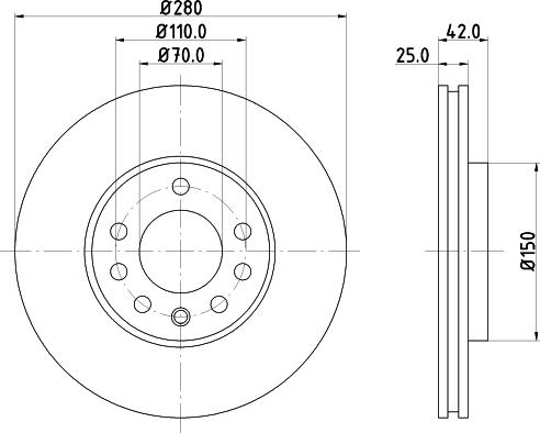 Mintex MDK0218 - Brake Set, disc brakes autospares.lv