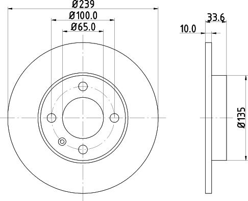 Mintex MDC1064 - Brake Disc autospares.lv