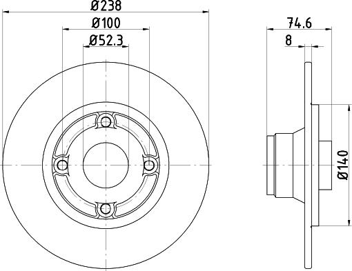 Mintex MDC1012 - Brake Disc autospares.lv