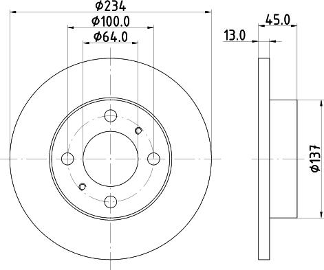 Mintex MDC1027 - Brake Disc autospares.lv