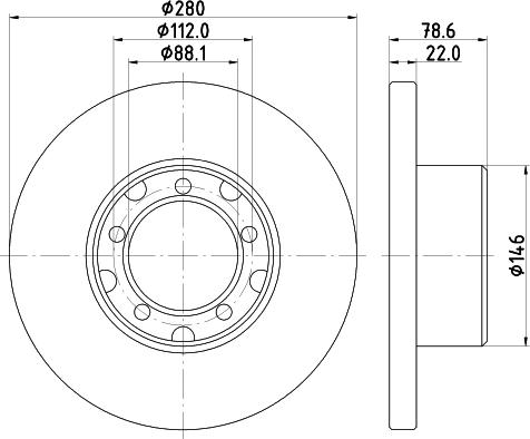 Mintex MDC1076 - Brake Disc autospares.lv