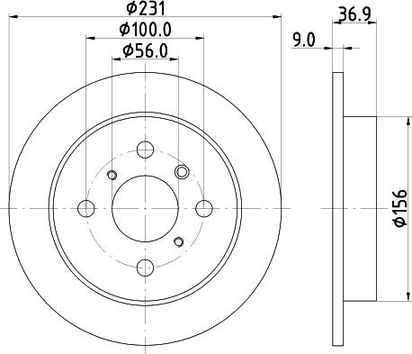 Mintex MDC1191 - Brake Disc autospares.lv