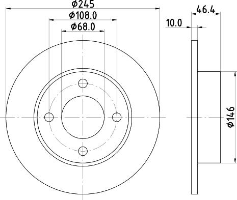 Mintex MDC1159 - Brake Disc autospares.lv