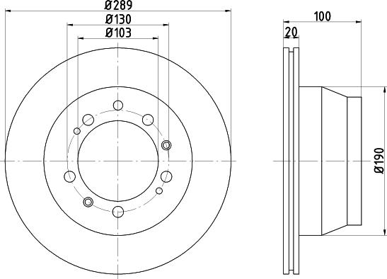 First Line FBD223 - Brake Disc autospares.lv