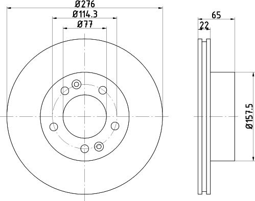 Mintex MDC1113 - Brake Disc autospares.lv