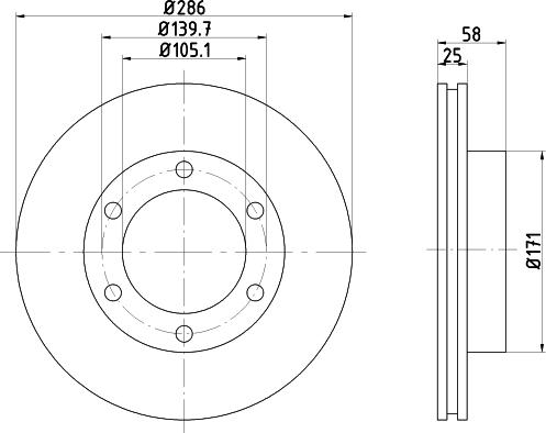 Mintex MDC1185 - Brake Disc autospares.lv