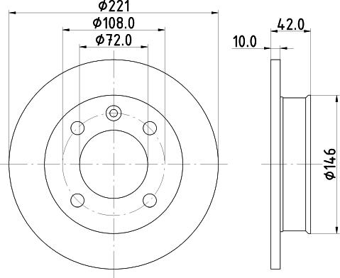 Mintex MDC11 - Brake Disc autospares.lv