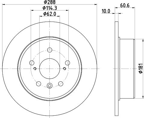 Mintex MDC1892 - Brake Disc autospares.lv