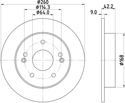 Mintex MDC1863 - Brake Disc autospares.lv