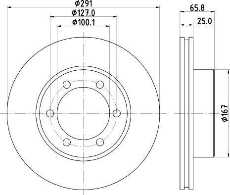 Mintex MDC1819 - Brake Disc autospares.lv