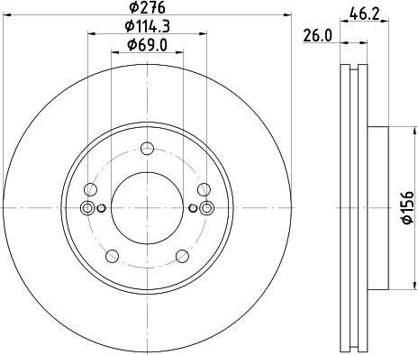 Mintex MDC1875 - Brake Disc autospares.lv