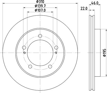 Mintex MDC1301 - Brake Disc autospares.lv