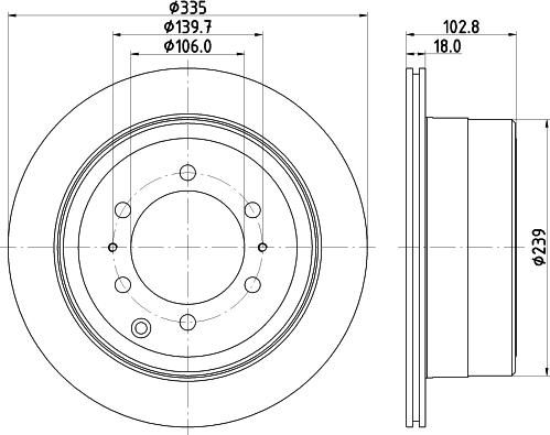 Mintex MDC1303 - Brake Disc autospares.lv