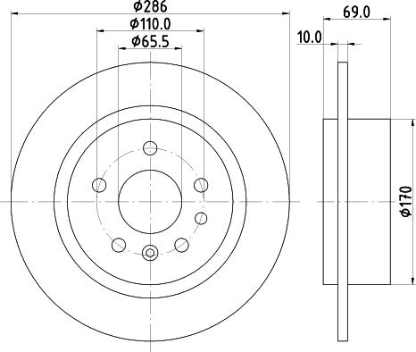 Mintex MDC1380 - Brake Disc autospares.lv