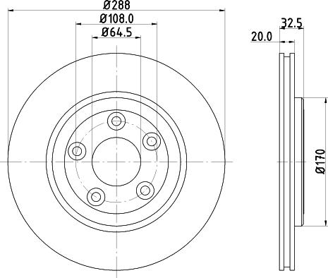 Mintex MDC1372 - Brake Disc autospares.lv