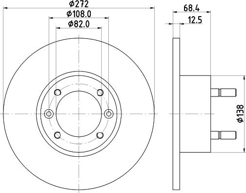 Mintex MDC1264 - Brake Disc autospares.lv