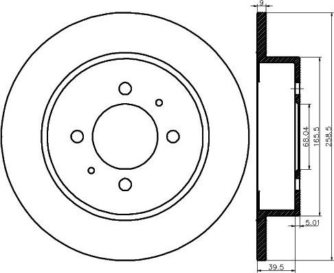 Mintex MDC1205 - Brake Disc autospares.lv