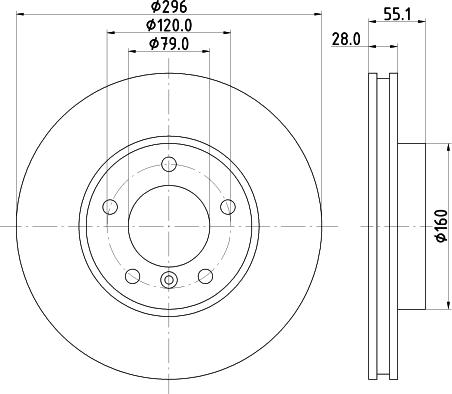 Mintex MDC1202 - Brake Disc autospares.lv