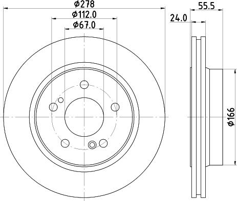 Mintex MDC1211 - Brake Disc autospares.lv