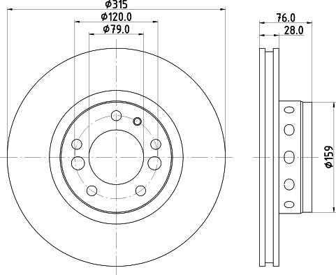 Mintex MDC1212 - Brake Disc autospares.lv