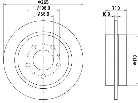 Mintex MDC1275 - Brake Disc autospares.lv