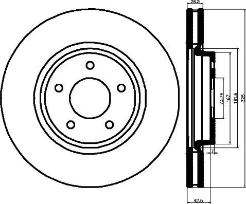 Mintex MDC1276 - Brake Disc autospares.lv