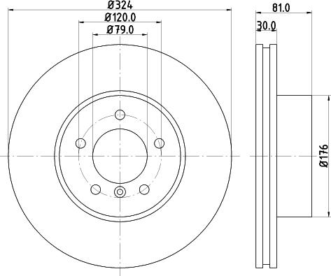 Mintex MDC1795 - Brake Disc autospares.lv