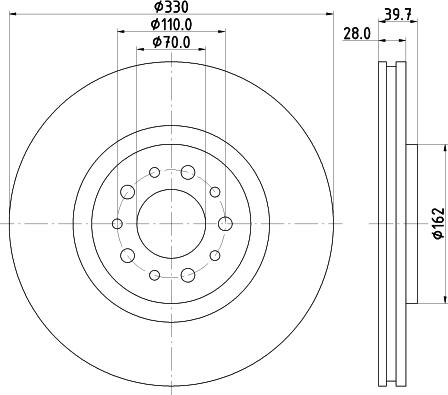 Mintex MDC1740 - Brake Disc autospares.lv