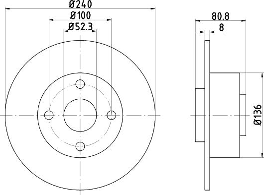 Mintex MDC1707 - Brake Disc autospares.lv