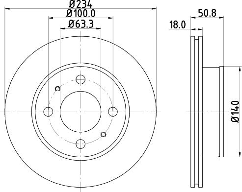 Mintex MDC1722 - Brake Disc autospares.lv