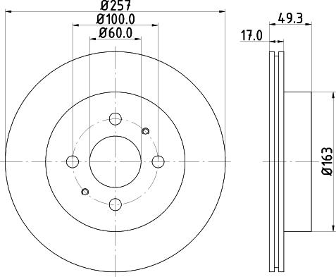 Mintex MDC1770 - Brake Disc autospares.lv