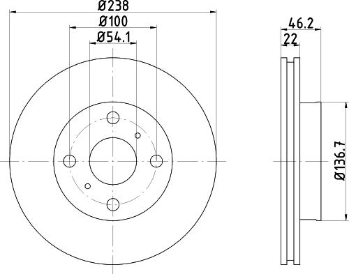 Mintex MDC894 - Brake Disc autospares.lv