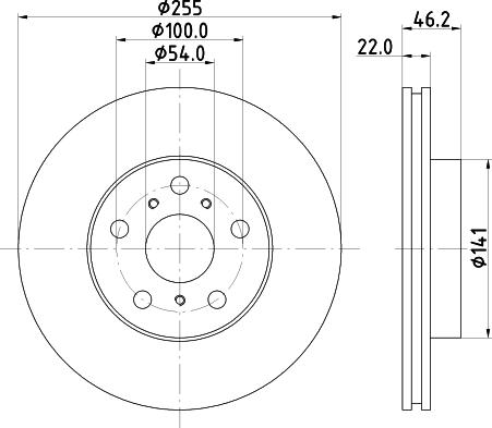 Mintex MDC893 - Brake Disc autospares.lv