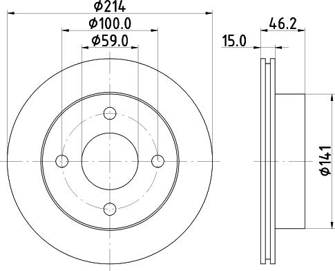 Mintex MDC861 - Brake Disc autospares.lv