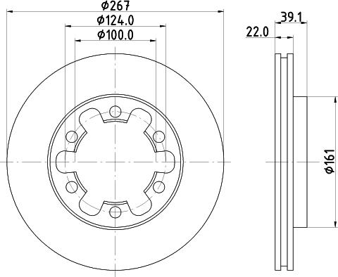 Mintex MDC817 - Brake Disc autospares.lv