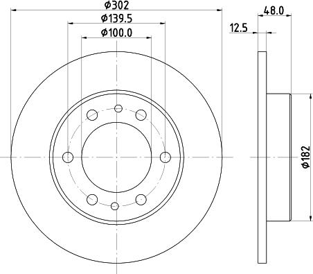 Mintex MDC880 - Brake Disc autospares.lv