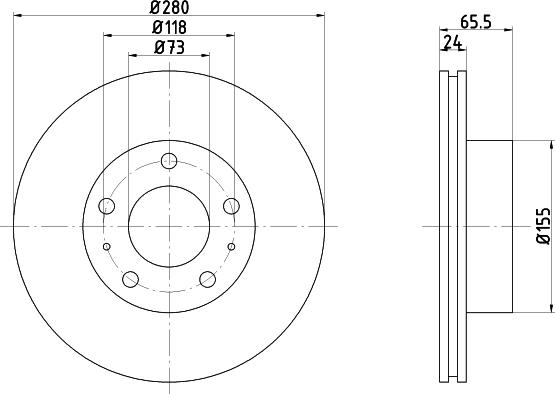 Mintex MDC839 - Brake Disc autospares.lv