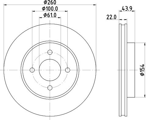 Mintex MDC83056C - Brake Disc autospares.lv