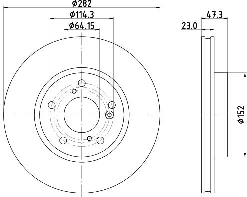 Mintex MDC83083C - Brake Disc autospares.lv