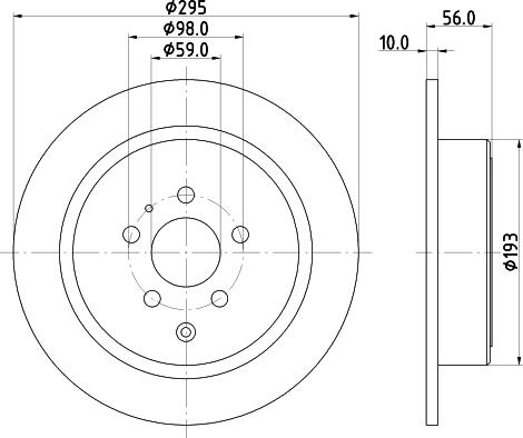 Mintex MDC838 - Brake Disc autospares.lv