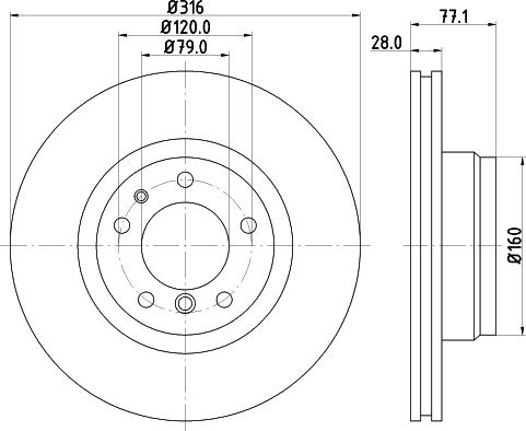 Mintex MDC832 - Brake Disc autospares.lv