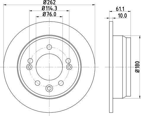 Mintex MDC82055C - Brake Disc autospares.lv