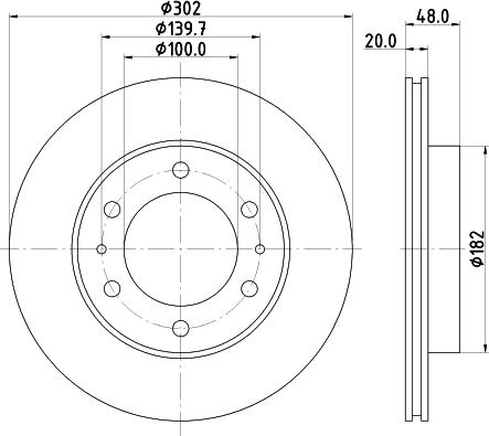 Mintex MDC879 - Brake Disc autospares.lv