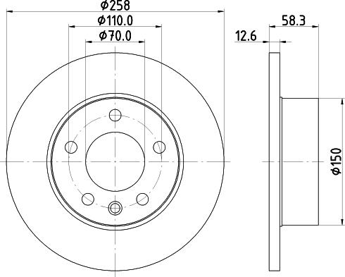 ATE 413174 - Brake Disc autospares.lv