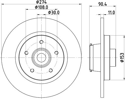 Mintex MDC3012C - Brake Disc autospares.lv